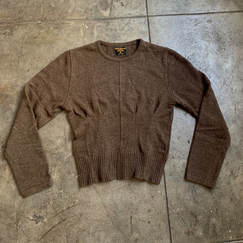 Vivienne Westwood Sinched Wool Sweater from early 2000's